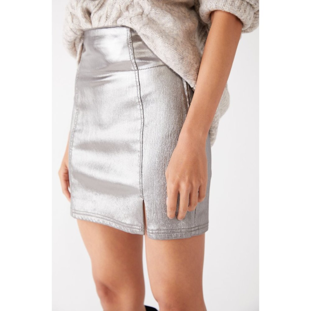 NWT Free People Holdin On To A Dream Coated Skirt